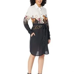 Roper Retro Border Print Rayon Western Shirtdress | Dresses