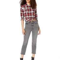 Roper Black, White, Red Ombre Plaid Western Blouse w/ Snaps | Shirts & Tops 7 Roper Black, White, Red Ombre Plaid Western Blouse w/ Snaps | Shirts & Tops -Southern Tide Shop 71Dva dIkL. AC SR736920