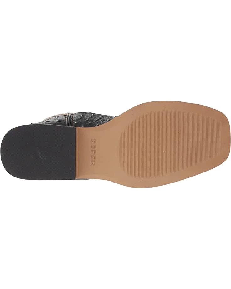 Roper Ostrich Print Square Toe Cowboy Boot | Boots 3 Roper Ostrich Print Square Toe Cowboy Boot | Boots - Image 3