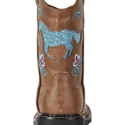 Roper Kids Horse Flowers (Toddler/Little Kid) | Boots -Southern Tide Shop 71UalLxf8iL. AC SR736920