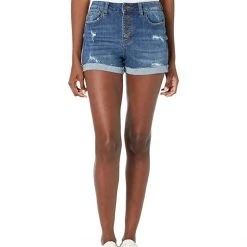 Southern Tide Hayes High-Waisted Denim Shorts