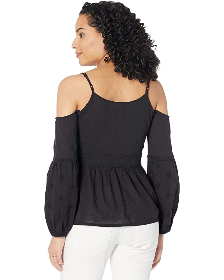 Roper Cotton Crepe Cold-Shoulder Blouse | Shirts & Tops 2 Roper Cotton Crepe Cold-Shoulder Blouse | Shirts & Tops - Image 2