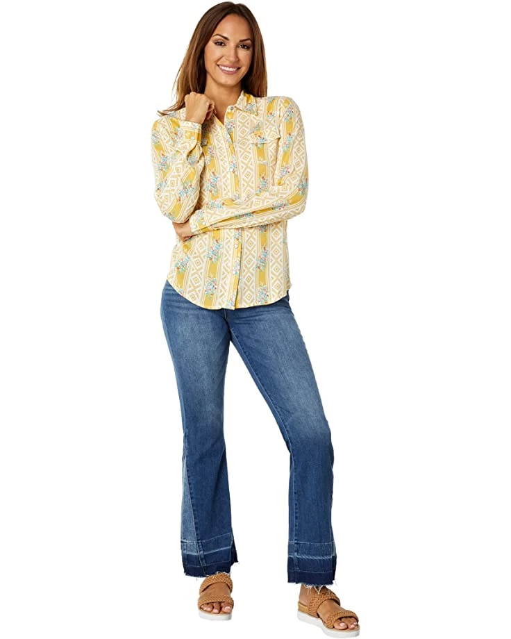 Roper Rayon Western Blouse with Southwest Wallpaper Print | Shirts & Tops 4 Roper Rayon Western Blouse with Southwest Wallpaper Print | Shirts & Tops - Image 4