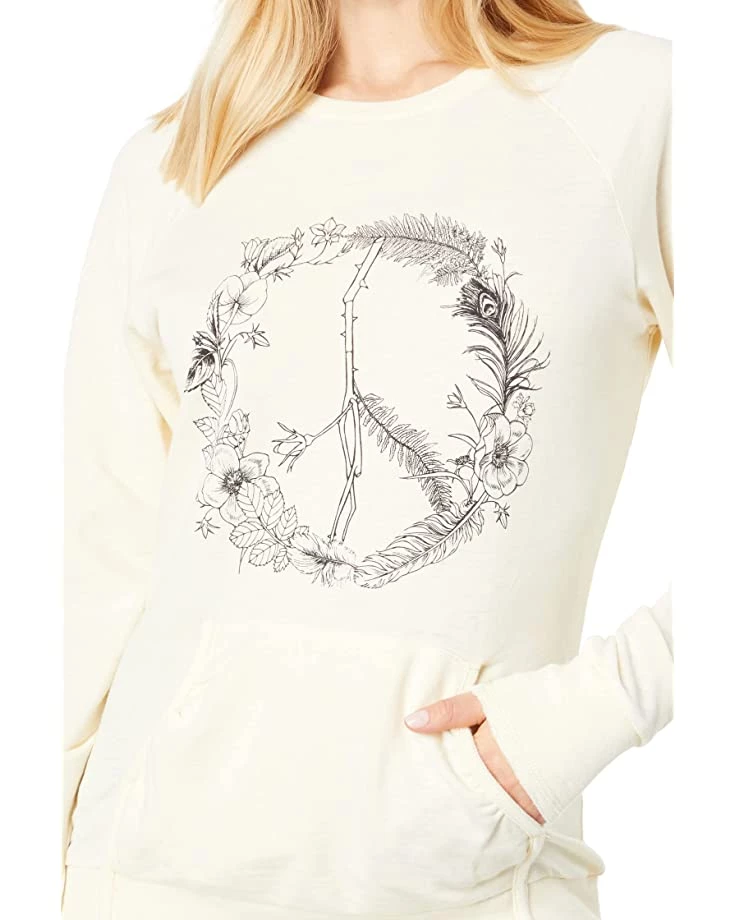 Roper Lightweight Hoodie w/ Floral Peace Sign Screen Print | Hoodies & Sweatshirts 3 Roper Lightweight Hoodie w/ Floral Peace Sign Screen Print | Hoodies & Sweatshirts - Image 3