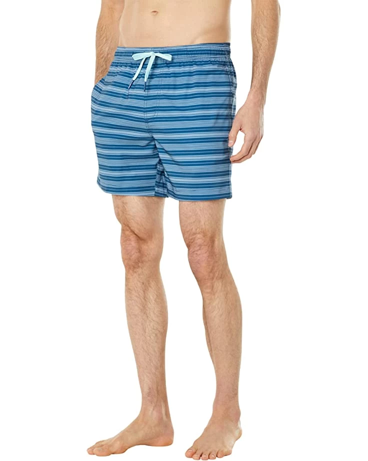 Southern Tide 6" Carmel Stripe Swim Trunks | Swimwear 1 Southern Tide 6" Carmel Stripe Swim Trunks | Swimwear