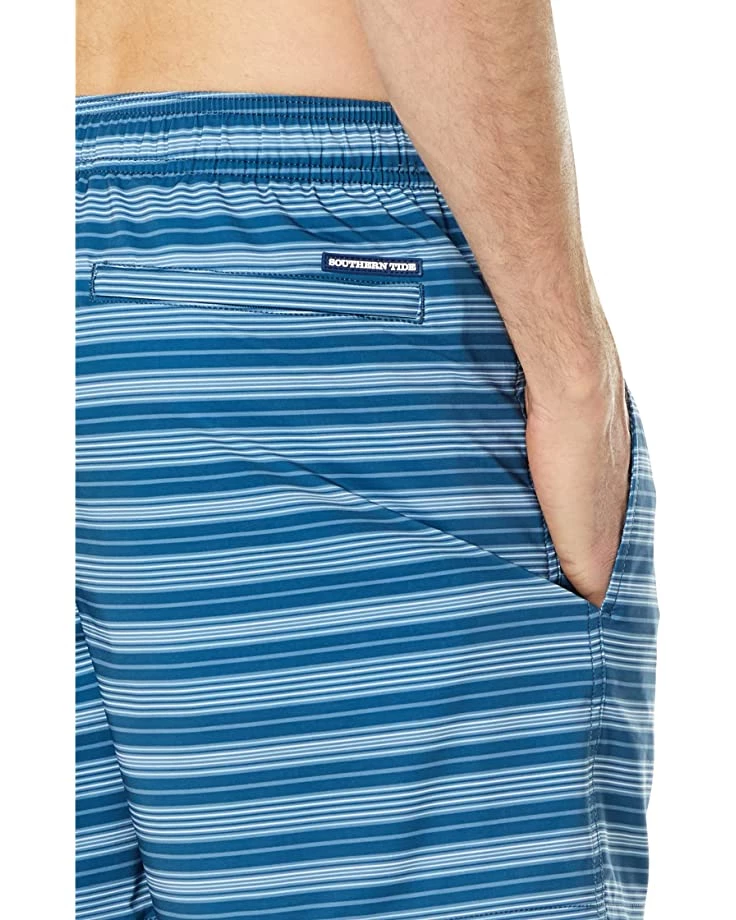Southern Tide 6" Carmel Stripe Swim Trunks | Swimwear 3 Southern Tide 6" Carmel Stripe Swim Trunks | Swimwear - Image 3