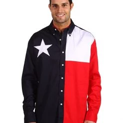 Roper L/S Pieced Texas Flag Shirt | Shirts & Tops