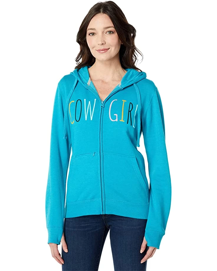 Roper Cowgirl Screenprint Zipper Front Hoodie | Hoodies & Sweatshirts 1 Roper Cowgirl Screenprint Zipper Front Hoodie | Hoodies & Sweatshirts