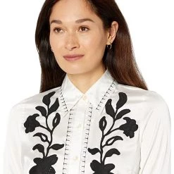 Roper Poly Satin Embroidered Blouse | Shirts & Tops -Southern Tide Shop 81EAd5ZwSL. AC SR736920