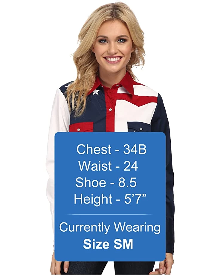 Roper Pieced Stars and Stripes Patriotic | Shirts & Tops 5 Roper Pieced Stars and Stripes Patriotic | Shirts & Tops - Image 5