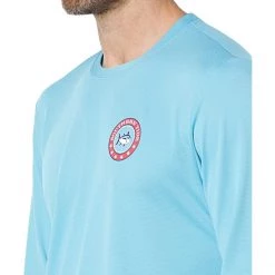 Southern Tide Star Spangled Skipjack Long Sleeve Performance T-Shirt | Shirts & Tops -Southern Tide Shop 81L1Zlx InL. AC SR736920