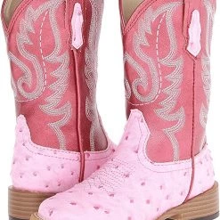 Roper Kids Square Toe Ostrich (Toddler/Little Kid) | Boots