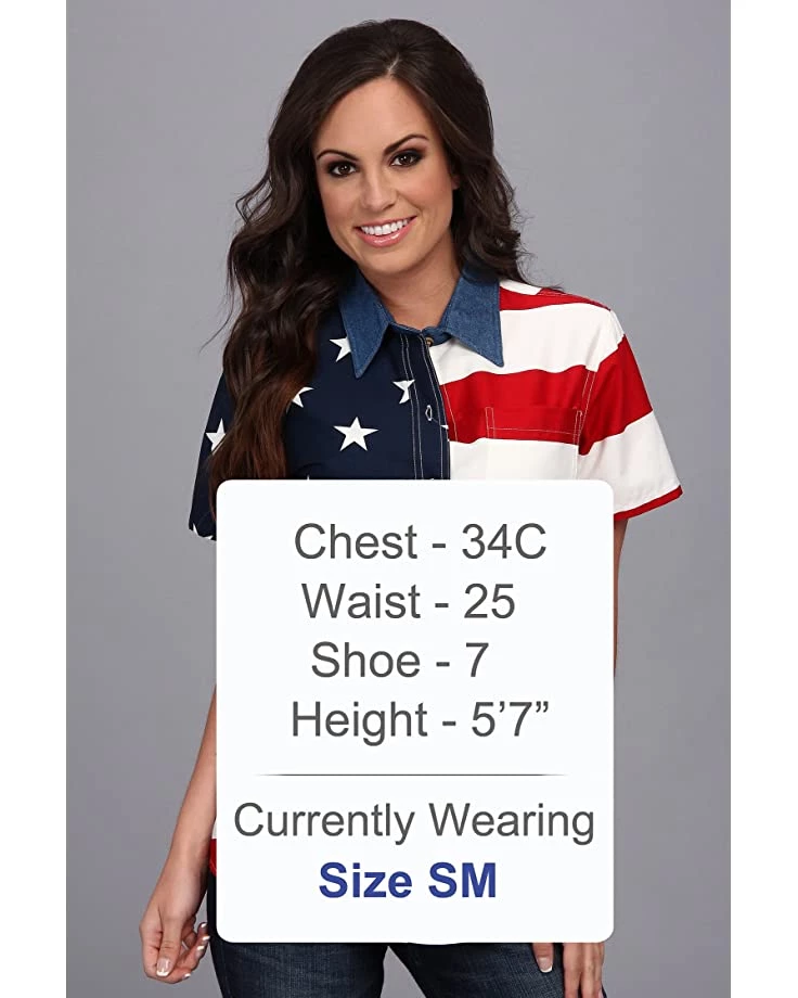 Roper S/S Stars and Stripes Pieced Flag | Shirts & Tops 5 Roper S/S Stars and Stripes Pieced Flag | Shirts & Tops - Image 5