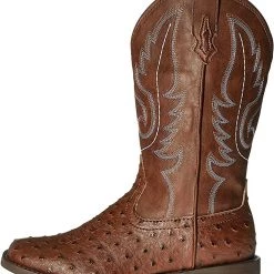 Roper Kids Faux-Leather Ostrich Print (Big Kid) | Boots -Southern Tide Shop 81VL U6UWSL. AC SR736920