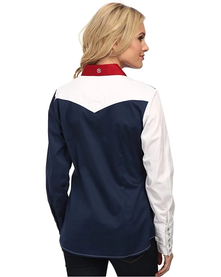 Roper Pieced Stars and Stripes Patriotic | Shirts & Tops 3 Roper Pieced Stars and Stripes Patriotic | Shirts & Tops - Image 3