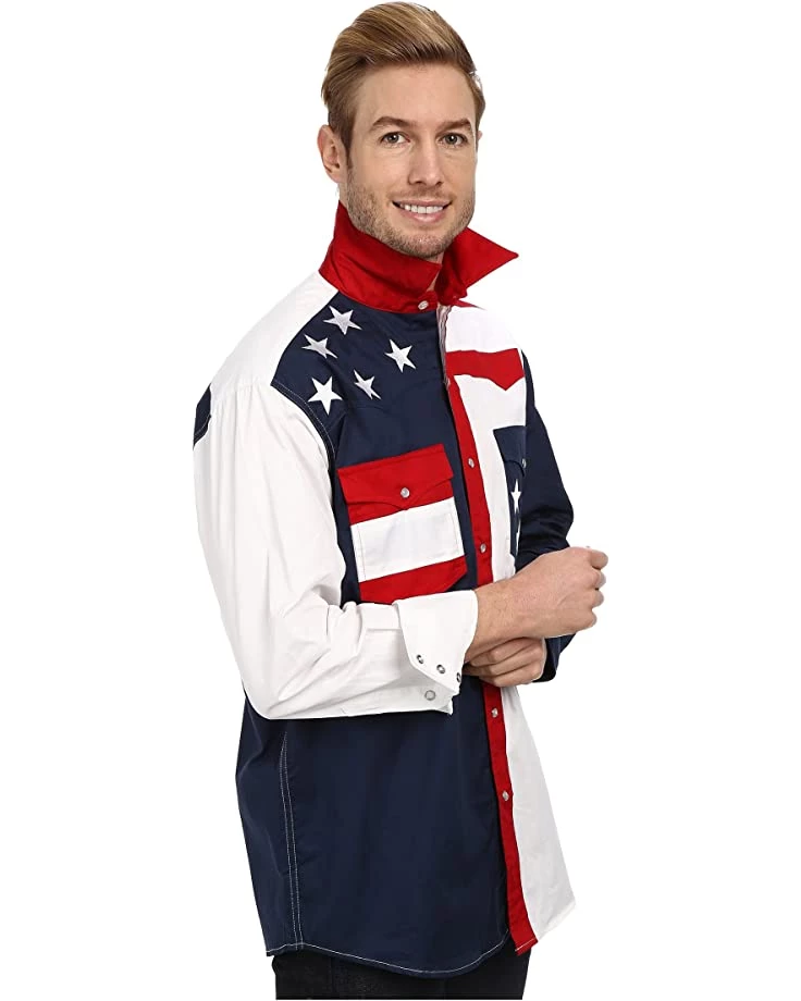 Roper Pieced Stars and Stripes Patriotic | Shirts & Tops 5 Roper Pieced Stars and Stripes Patriotic | Shirts & Tops - Image 5