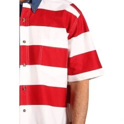 Roper Stars & Stripes Pieced Flag Shirt S/S | Shirts & Tops -Southern Tide Shop 81Xnu2sMlOL. AC SR736920