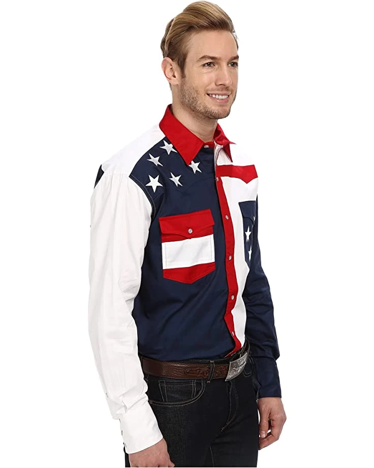 Roper Pieced Stars and Stripes Patriotic | Shirts & Tops 4 Roper Pieced Stars and Stripes Patriotic | Shirts & Tops - Image 4