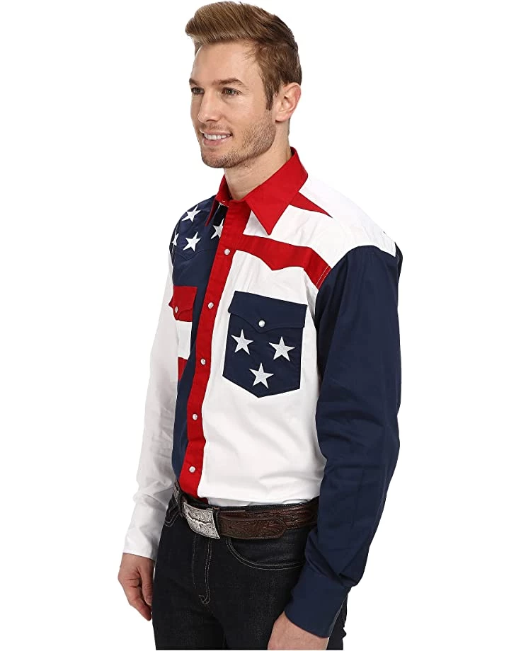 Roper Pieced Stars and Stripes Patriotic | Shirts & Tops 2 Roper Pieced Stars and Stripes Patriotic | Shirts & Tops - Image 2