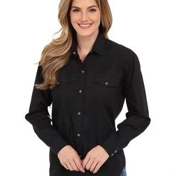 Roper L/S Solid Basic Snap Front | Shirts & Tops