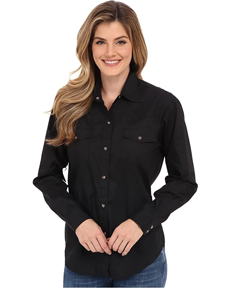 Roper L/S Solid Basic Snap Front | Shirts & Tops 1 Roper L/S Solid Basic Snap Front | Shirts & Tops