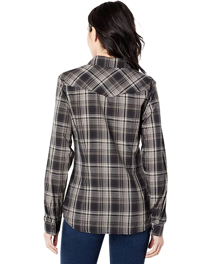 Roper Poly/Cotton Black and Cream Blouse | Shirts & Tops 2 Roper Poly/Cotton Black and Cream Blouse | Shirts & Tops - Image 2