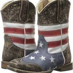 Roper Kids Sanded Leather Upper (Toddler) | Boots