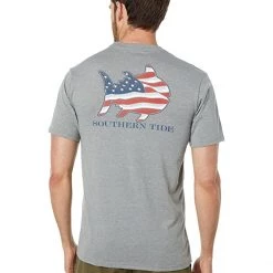 Southern Tide Skipjack Waving Flag Fill Heather T-Shirt | Shirts & Tops