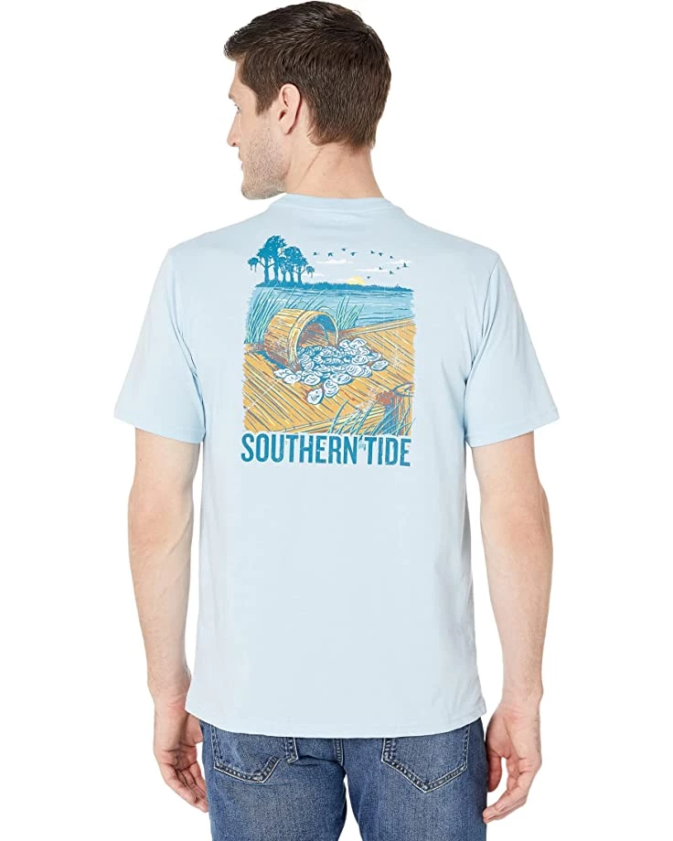 Southern Tide Oysters On The Dock Short Sleeve Tee | Shirts & Tops 1 Southern Tide Oysters On The Dock Short Sleeve Tee | Shirts & Tops