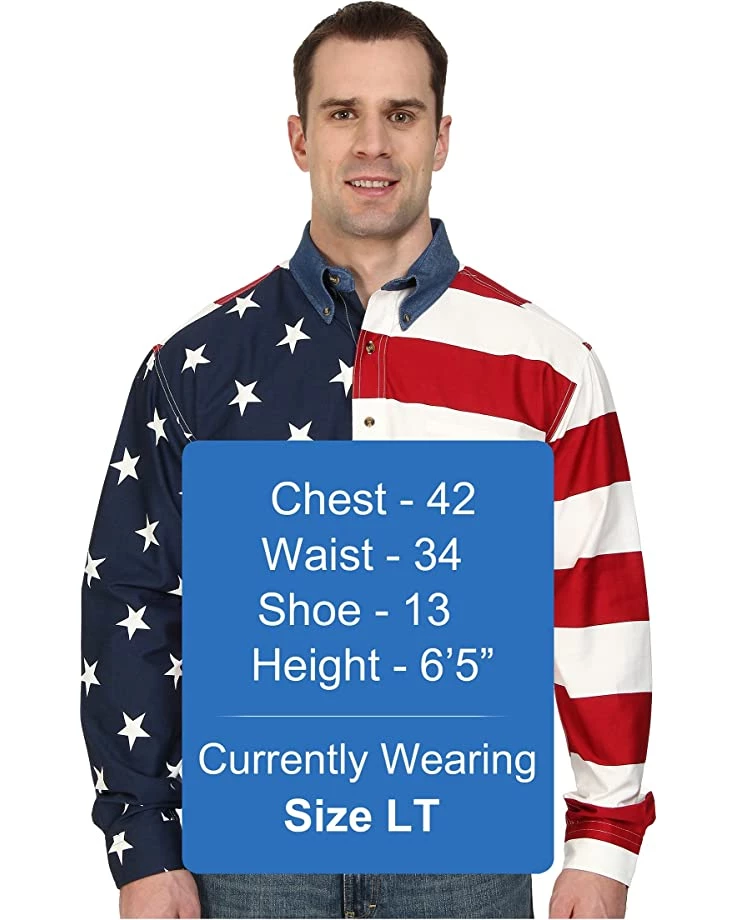Roper Stars & Stripes Pieced Flag Shirt L/S | Shirts & Tops 7 Roper Stars & Stripes Pieced Flag Shirt L/S | Shirts & Tops - Image 7