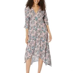 Roper Romantic Prairie Dress in Pink Paisley Print | Dresses