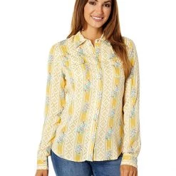 Roper Rayon Western Blouse with Southwest Wallpaper Print | Shirts & Tops