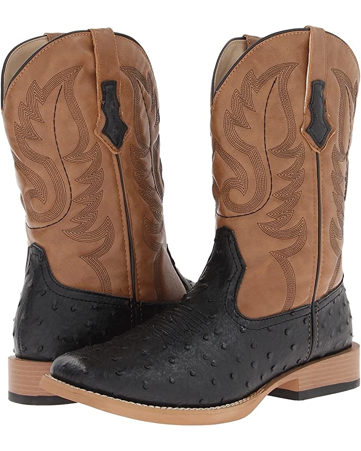 Roper Ostrich Print Square Toe Cowboy Boot | Boots 1 Roper Ostrich Print Square Toe Cowboy Boot | Boots