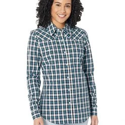 Roper Black Ombre Plaid Western Blouse | Shirts & Tops