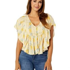 Roper Rayon Prairie Blouse w/ Southwest Wallpaper Print | Shirts & Tops