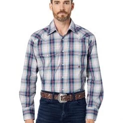 Roper Vintage Wine Plaid Western Shirt with Snaps | Shirts & Tops