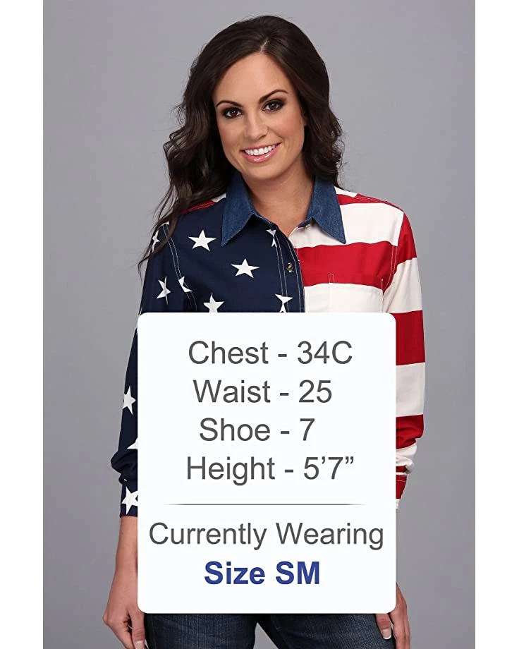 Roper L/S Stars and Stripes Pieced Flag | Shirts & Tops 6 Roper L/S Stars and Stripes Pieced Flag | Shirts & Tops - Image 6