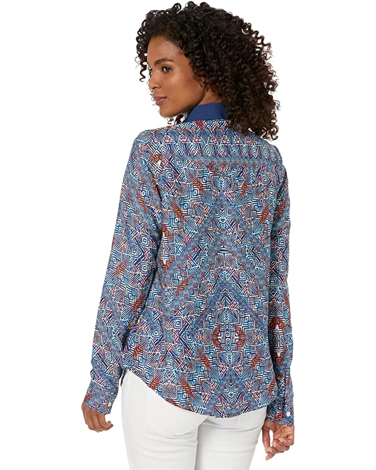 Roper Poly Crepe Tribal Border Print Blouse | Shirts & Tops 2 Roper Poly Crepe Tribal Border Print Blouse | Shirts & Tops - Image 2