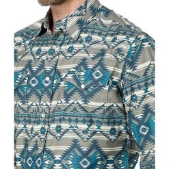 Roper Khaki Aztec Print Western Shirt w/ Snaps | Shirts & Tops 6 Roper Khaki Aztec Print Western Shirt w/ Snaps | Shirts & Tops -Southern Tide Shop 91EWA8MTSWL. AC SR736920
