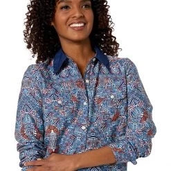 Roper Poly Crepe Tribal Border Print Blouse | Shirts & Tops 6 Roper Poly Crepe Tribal Border Print Blouse | Shirts & Tops -Southern Tide Shop 91OmSkbPWnL. AC SR736920