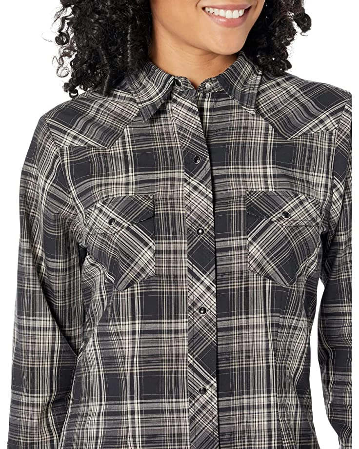 Roper Poly/Cotton Black and Cream Blouse | Shirts & Tops 3 Roper Poly/Cotton Black and Cream Blouse | Shirts & Tops - Image 3