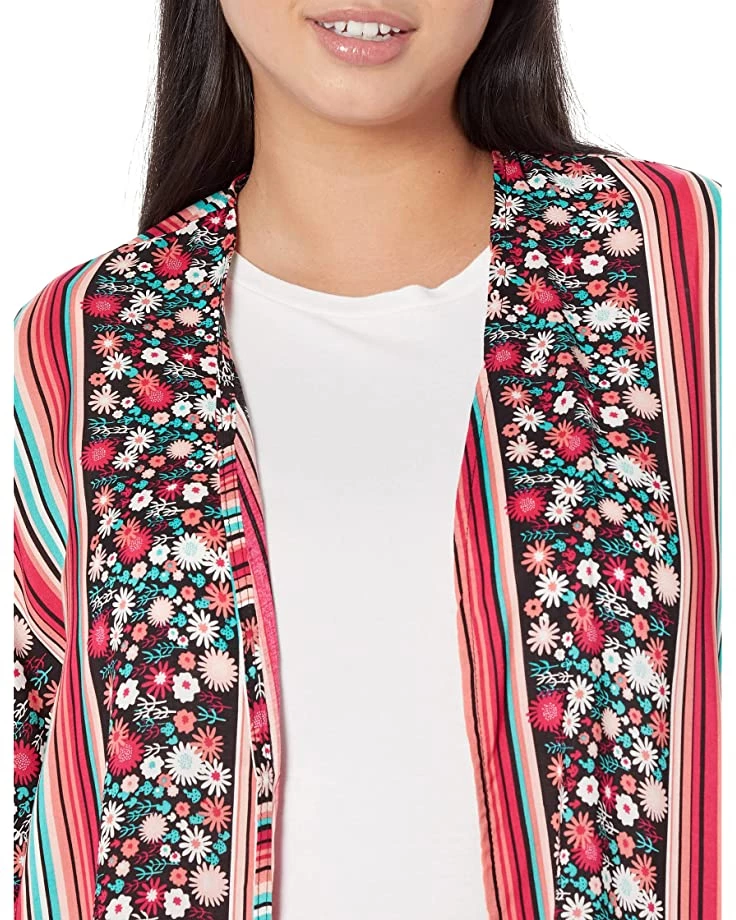 Roper Rayon Floral & Stripe Print Kimono | Shirts & Tops 3 Roper Rayon Floral & Stripe Print Kimono | Shirts & Tops - Image 3