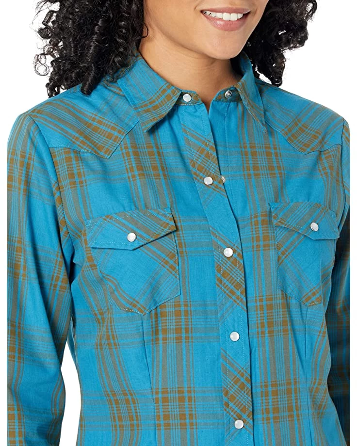 Roper Poly/Cotton Peacock Plaid Blouse | Shirts & Tops 3 Roper Poly/Cotton Peacock Plaid Blouse | Shirts & Tops - Image 3